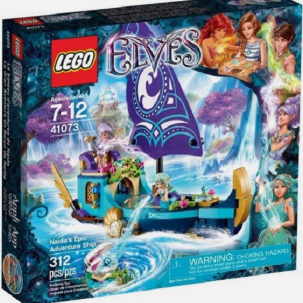 LEGO Elves Naida Adventure Ship - Purple, Teal & Gold